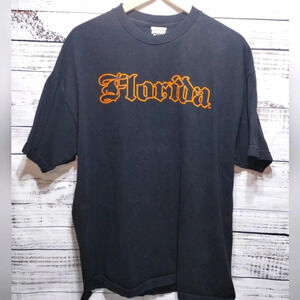 Foot Locker Florida Gators‎ Tshirt Mens Black Orange Blue size XXL Vintage